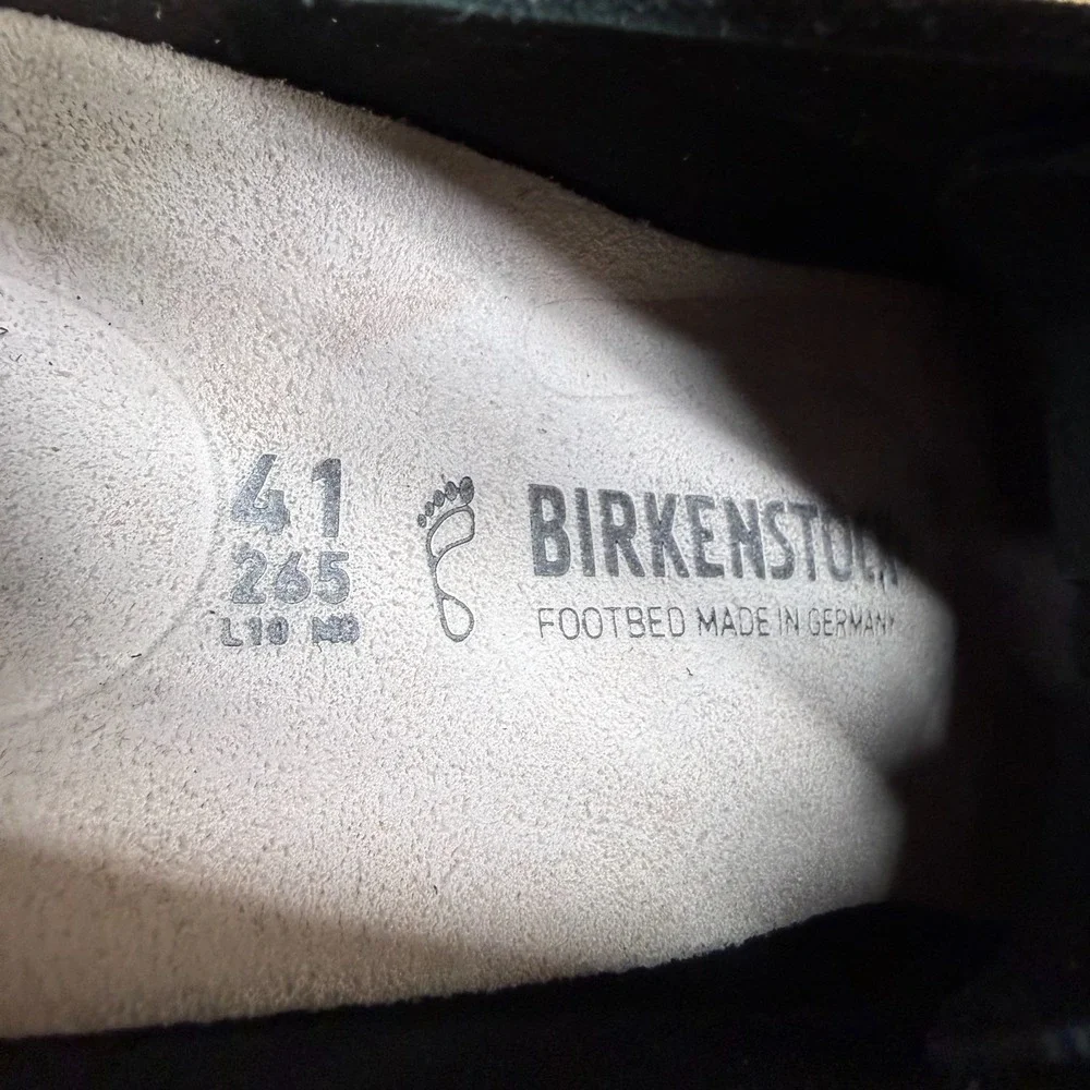 Birkenstock Bend Low Decon Black Suede Mens 8 W EU 41 Casual Minimalist Walking
